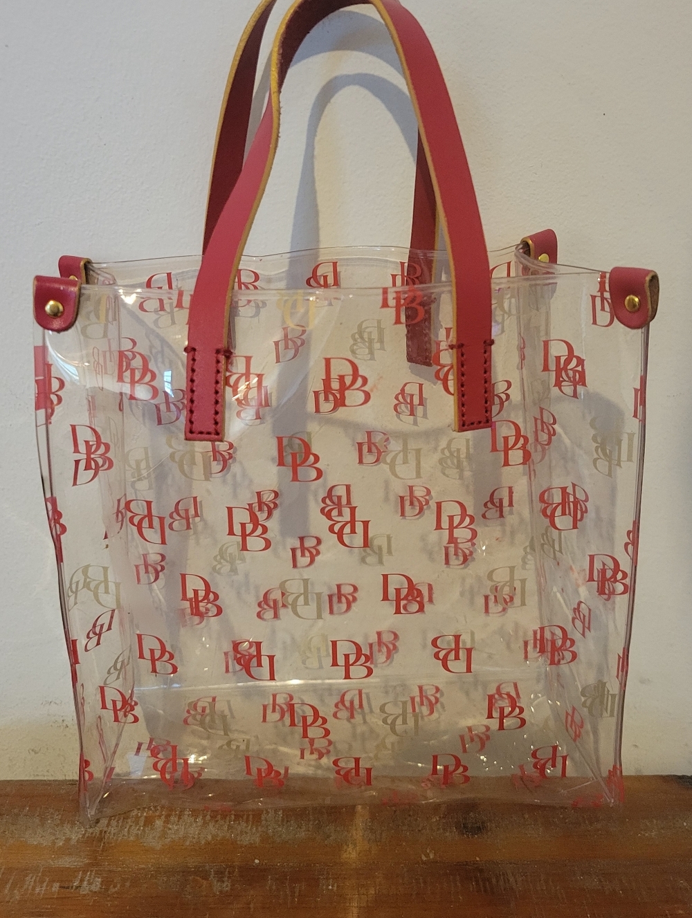 Dooney Burke Clear Transparent Lunch Bag Purse